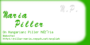 maria piller business card